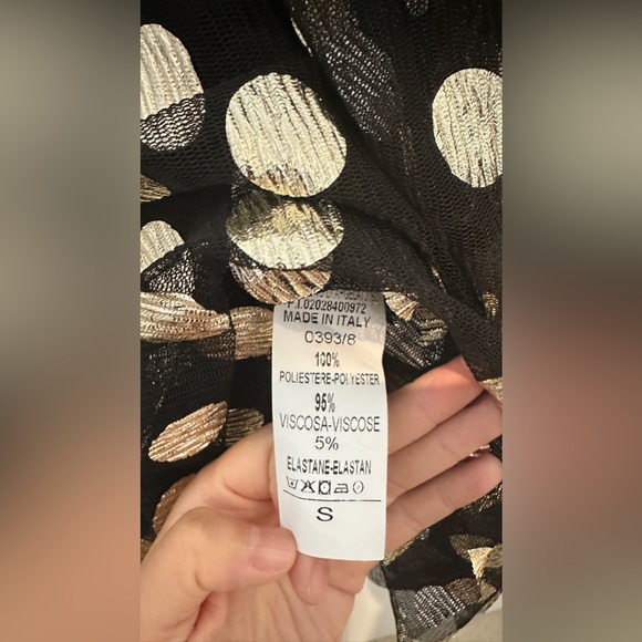 Long sleeve polkadot dress, made in Italy - Picture 6 of 6